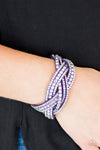 Bring On The Bling Purple Bracelet