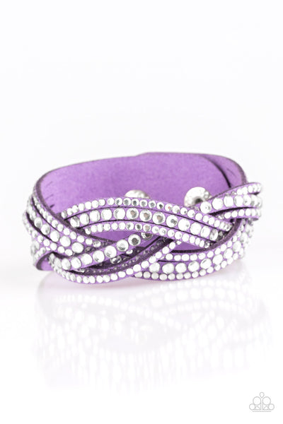 Bring On The Bling Purple Bracelet