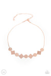 Dont Get Bent Out Of Shape - Copper Necklace & Earring Set