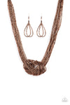 Knotted Knockout Necklace & Earring Set