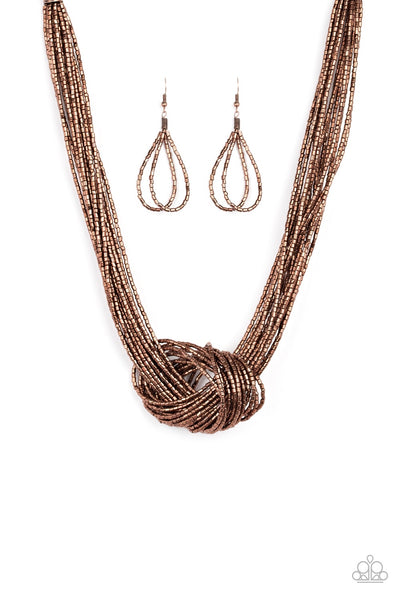 Knotted Knockout Necklace & Earring Set