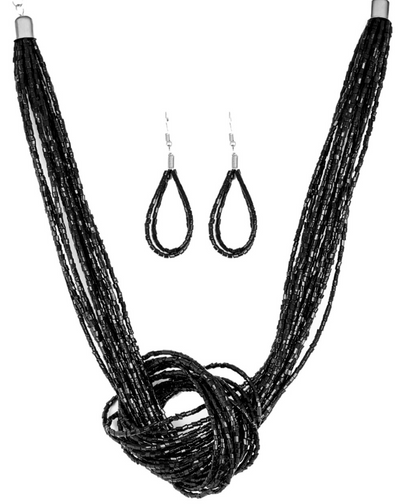 Knotted Knockout Necklace & Earring Set